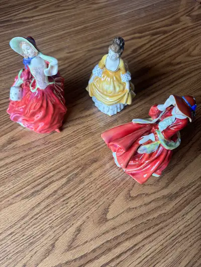 3 Royal Doulton Figurines, 2 Signed by Michael Doulton, View more