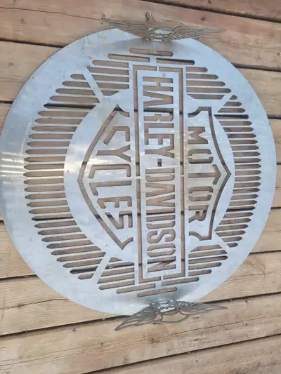Custom harley davidson Stainless steel fire pit grill, View more