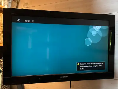 Sony 32” LCD TV w/ wall mount, View more