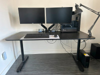 Sturdy and Adjustable Bekant Desk from Ikea (Black)