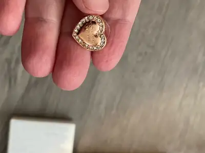 Jewelry for sale: - MK replica stud earrings. Brand new. Rose goldtone. Comes with a gift box. Pick...
