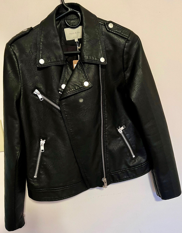 Vegan Leather Jacket in Women's - Tops & Outerwear in Victoria - Image 3