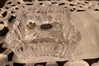 Bohemia crystal ashtrays, or dish or table accent, View more