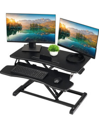 ABOX Electric Lifting Standing Desk Converter, 34" Sit Stand