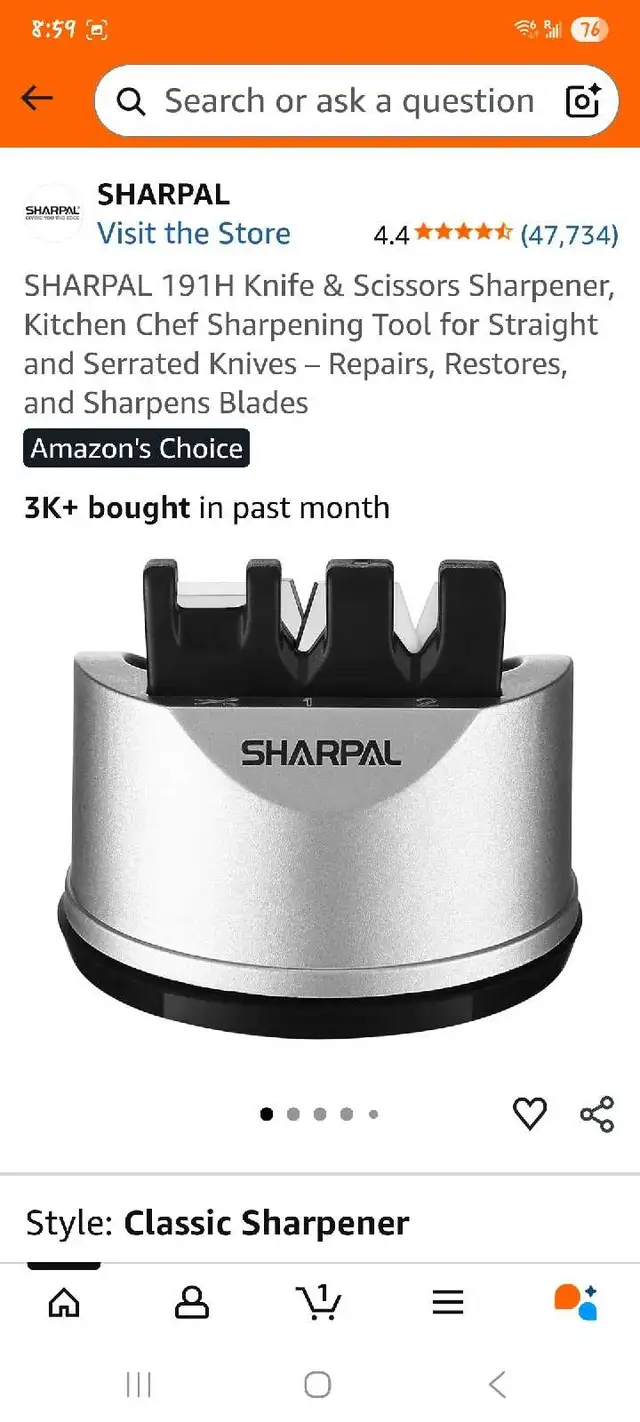SHARPAL Knife Sharpener in Hand Tools in Oshawa / Durham Region - Image 2