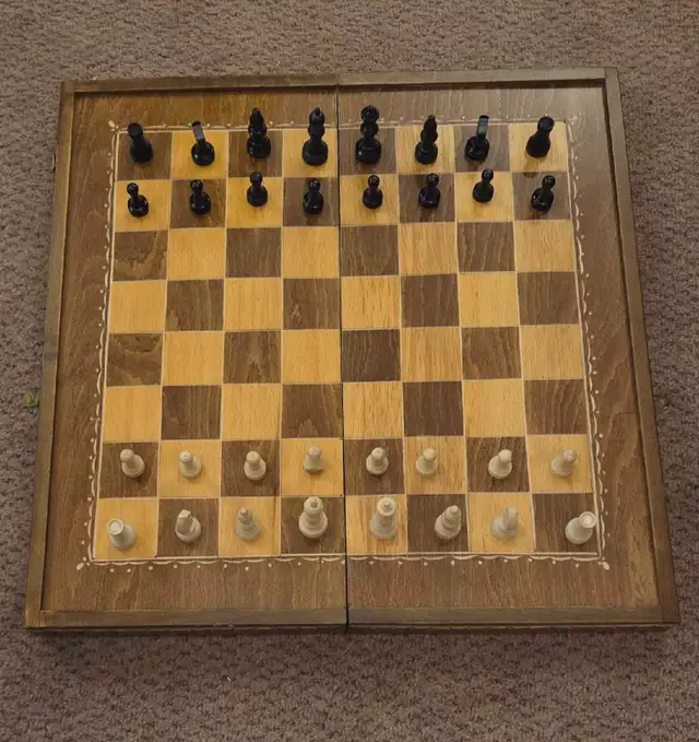Vintage Thorness inlaid wooden multi-game board in Toys & Games in City of Toronto - Image 7