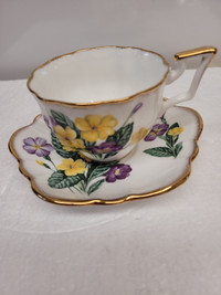 Unusual VTG Salisbury Flat Cup & Saucer 2905