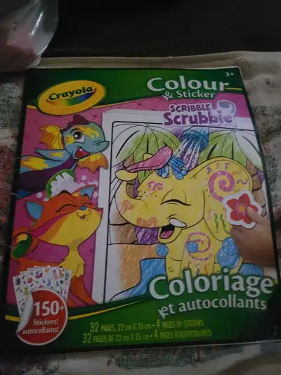 scribble scrubbie pets coloring pages plus stickers, View more