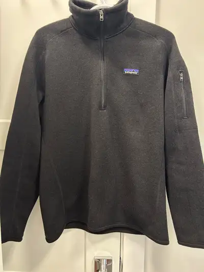 Patagonia 1/4 zip womens black large , View more
