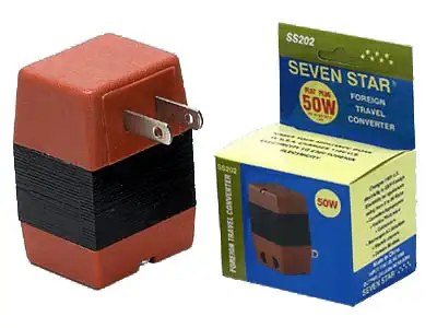 50 Watt Capacity - Step Up 110/120v to 220v Travel Voltage Converter Features: Step Up Travel Voltag...