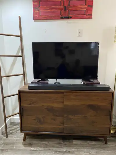 TV Stand with electric fire place, View more