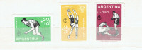 Argentina. Série de 3 timbres neufs sportifs.