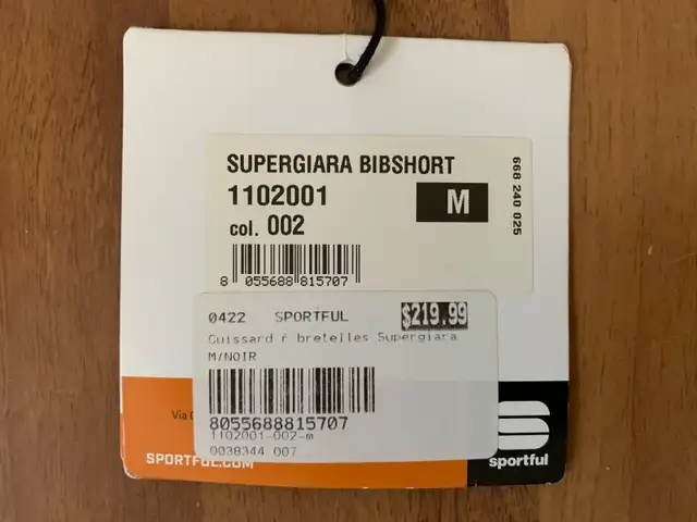 SPORTFUL SUPERGIARA BIBSHORT VÉLO HOMME MEDIUM in Clothing, Shoes & Accessories in Lévis - Image 6