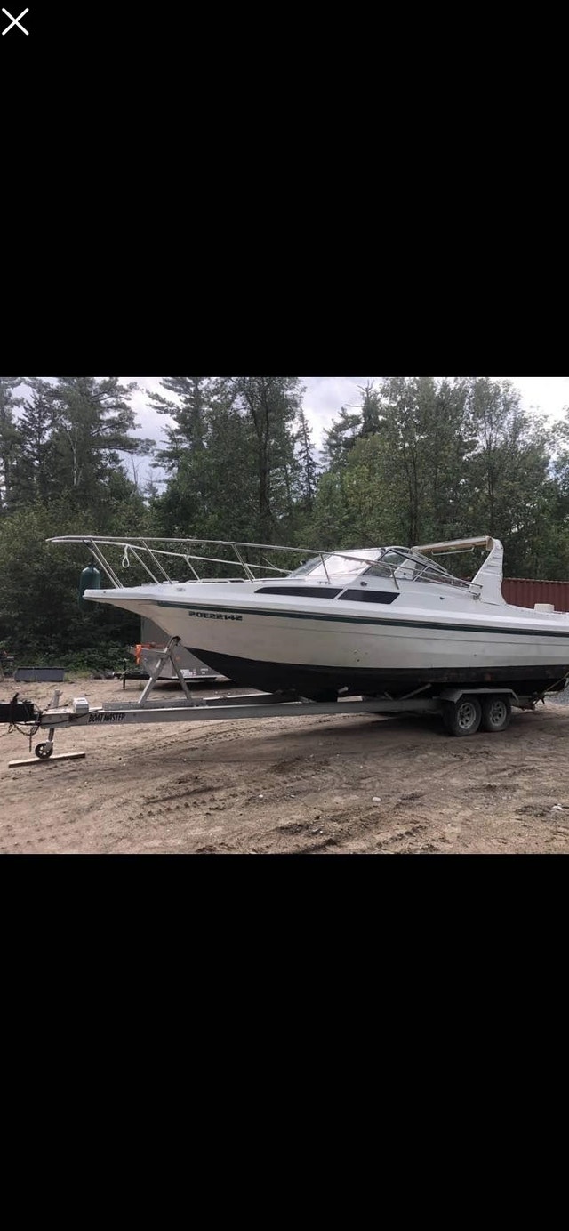 26ft river land cruiser boat + galvanized trailer Powerboats