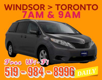 (7AM/ 9AM) WINDSOR to TORONTO/ LONDON~ Daily Ride ~519 984 8996