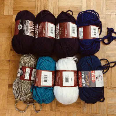 Selling all 8 balls of yarn in the picture for $30. The colors from my picture is looking slightly d...