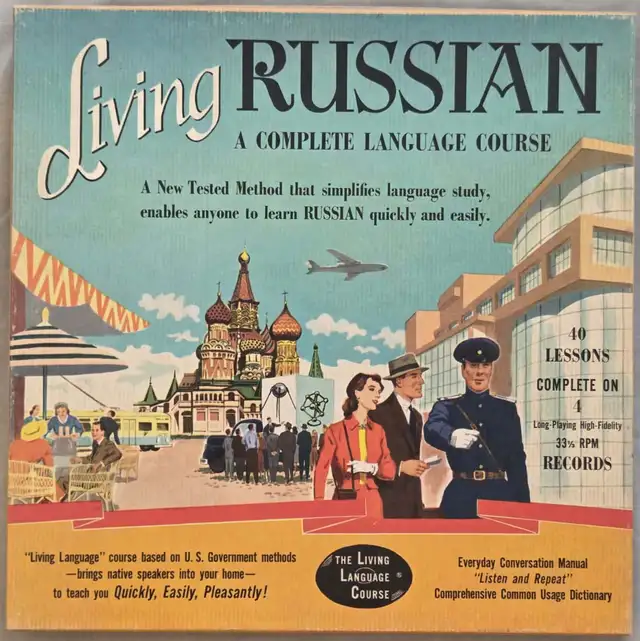 Living Russian A Complete Language Course 4 Vinyl Discs + Books | CDs ...