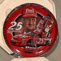 NASCAR Collector's Plate Ken Schrader 1996 Budweiser Chevy Ld ED