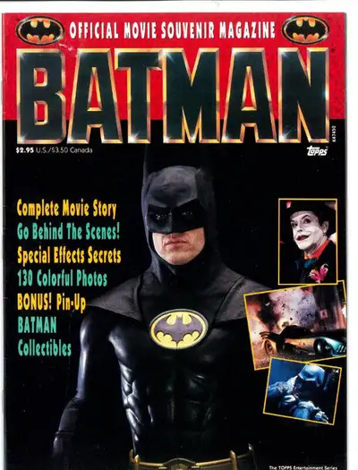 Batman 1989 movie magazine by Topps, View more