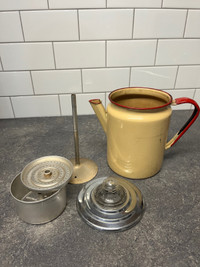 Vintage Enamel Coffee Pot