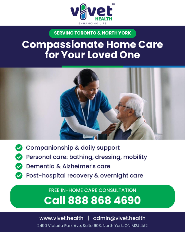 Private Home Care for Seniors – Toronto & North York