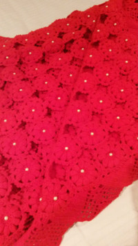 Hand made crocheted blanket /bedspread