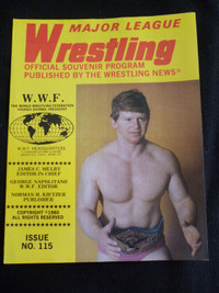 Major League Wrestling Program Lot x 7 1980's AWA & WWF editions
