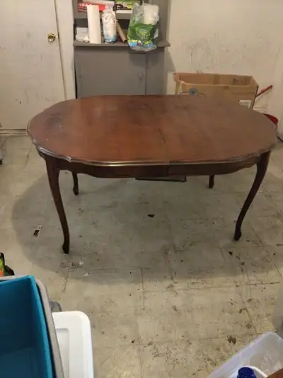 Expandable Wooden Dining Table – $40, View more