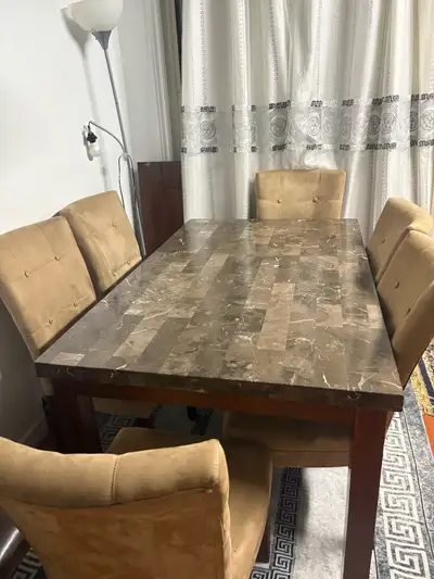 Dining Room Table and 6 Chairs, View more