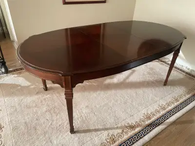 breautiful cherry wood dining room table, View more