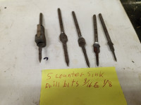 woodworking counter sink drill bits