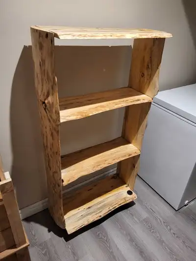 Live Edge Wooden Book Shelves, View more