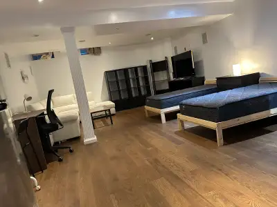 Full furnishings Bachelor basement in Woodbridge,.Main section is Major Mac and Weston rd.Close to a...