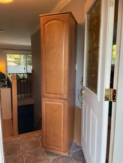 2 door tall pantry/towel storage wall cabinet, View more