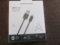 Chargeur âble Micro USB Axessorize ProCharge (1.2M)