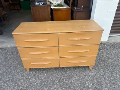 Free delivery used Six-Drawer Wooden Dresser, View more