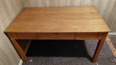 Hardwood table/desk, View more