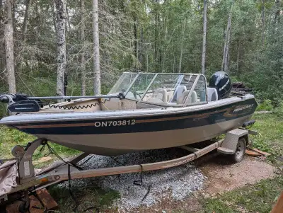 2007 Princecraft 174 Pro boat with 90 HP Mercury 4 stroke engine. Engine has 295 hours on it. 300 ho...