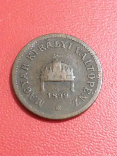 1899 Hungary lovely 2 filler coin, View more