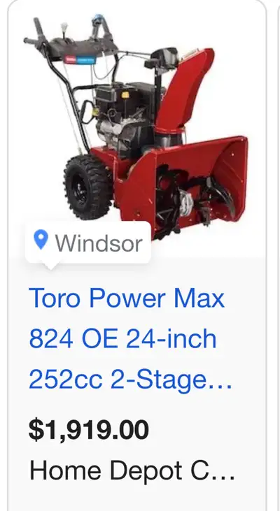Toro Snowblower, View more