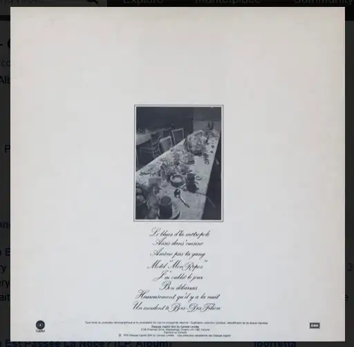 Beau Dommage ‎– Where Did the Wedding Guests Go (1975) LP62863257395329121