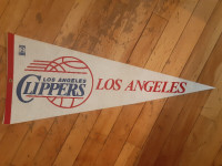 FANION DE BASKETBALL VINTAGE DE LA NBA CLIPPERS DE LOS-ANGELES