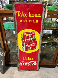 Coca Cola 6 pack vertical sign 