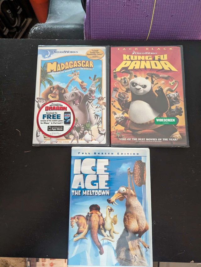 2 DreamWorks animation and 1 20th Century Fox Animation movie  in CDs, DVDs & Blu-ray in City of Toronto