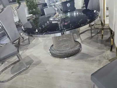 A big sale on stylish black round Dining Table, View more
