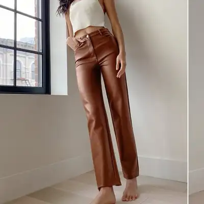 Colour is cognac and length is regular. Only worn a couple of times so in great condition. Purchased...