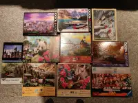 Various jigsaw puzzles