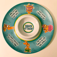 Garfield Party Platter Chip Dip Bowl 13 In Motorhead Products