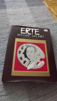 "ERTE-MY LIFE,MY ART"HARDCOVER BOOK 1989/FRENCH ARTIST &DESIGNER