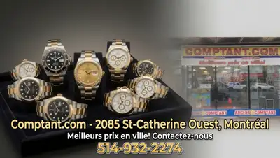 Comptant.com Centre Ville Achat Rolex Cartier Omega et plus, View more